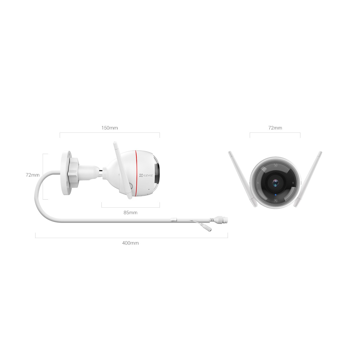 Ezviz C3W Pro — Уличная Wi-Fi камера 4 Мп ColorVu