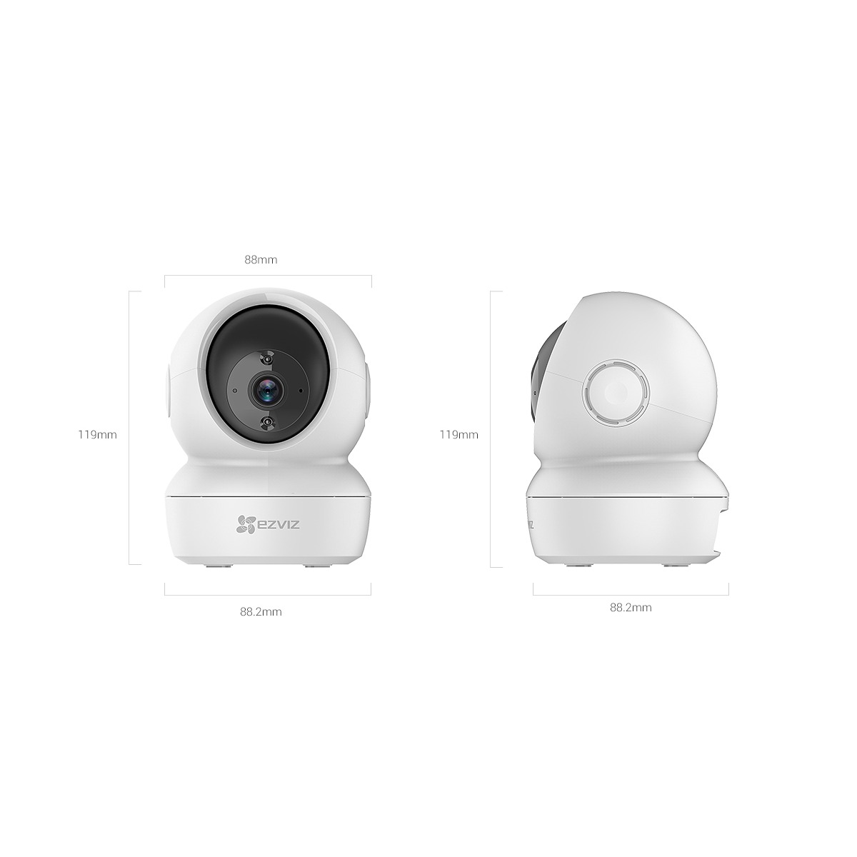 Ezviz C6N — Поворотная Wi-Fi камера 2 Мп