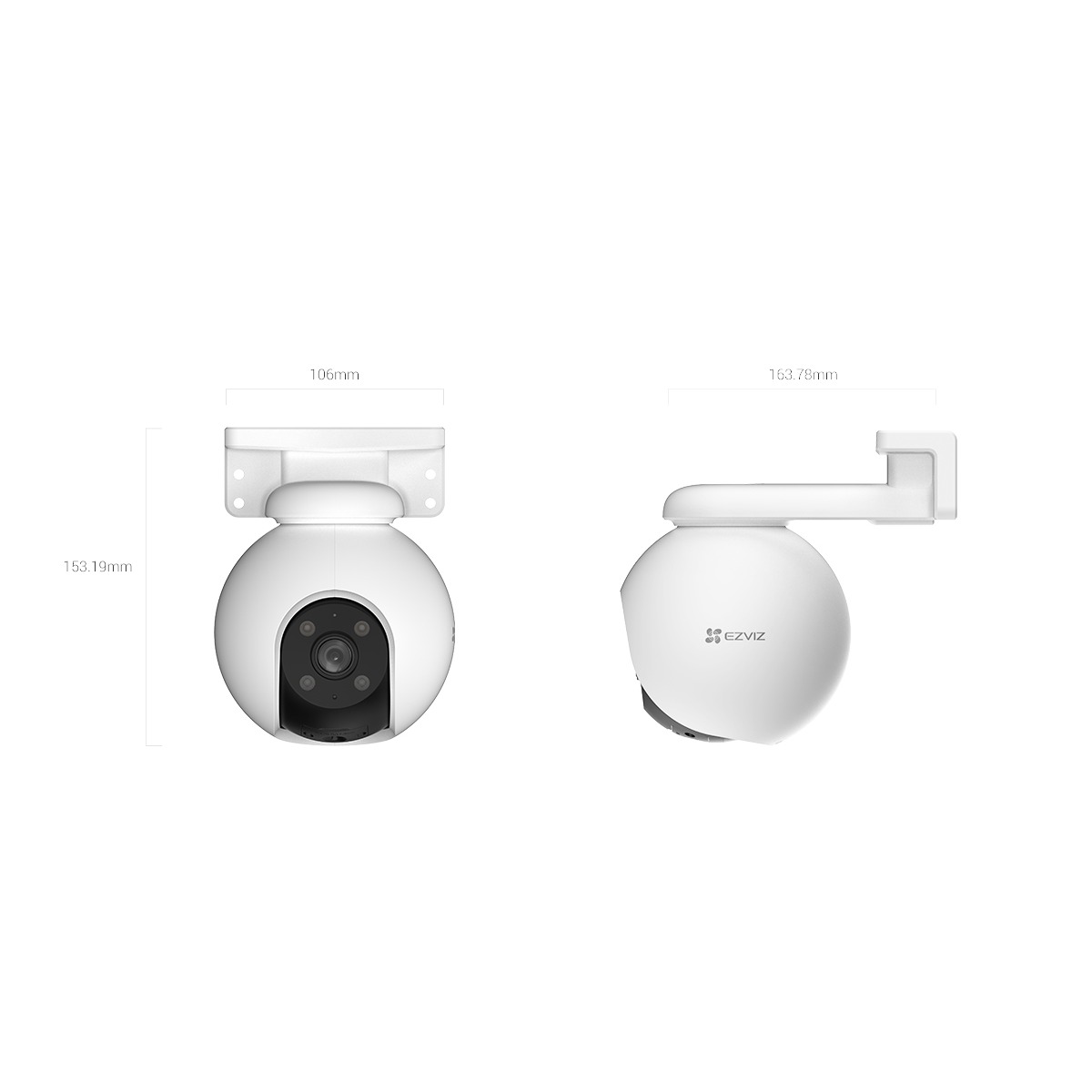Ezviz H8 Pro — Поворотная уличная Wi-Fi камера 3K
