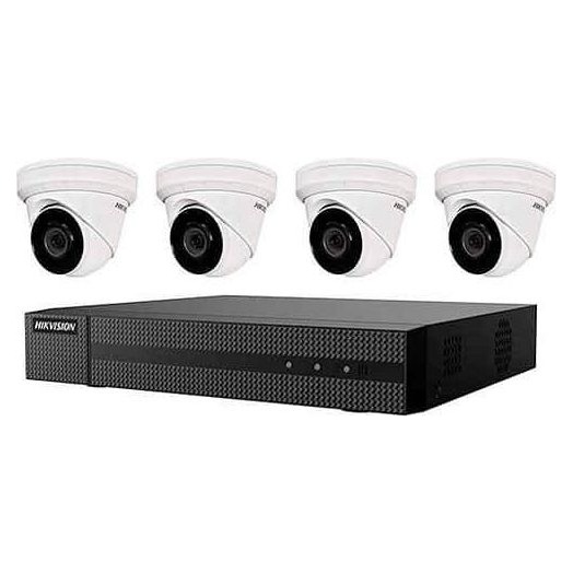 Hikvision DS-KIT4-POE-1T — IP-комплект 4 + NVR PoE + HDD 1 ТБ