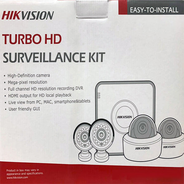 Hikvision Turbo KIT 8 — Комплект 8 аналоговых камер + DVR