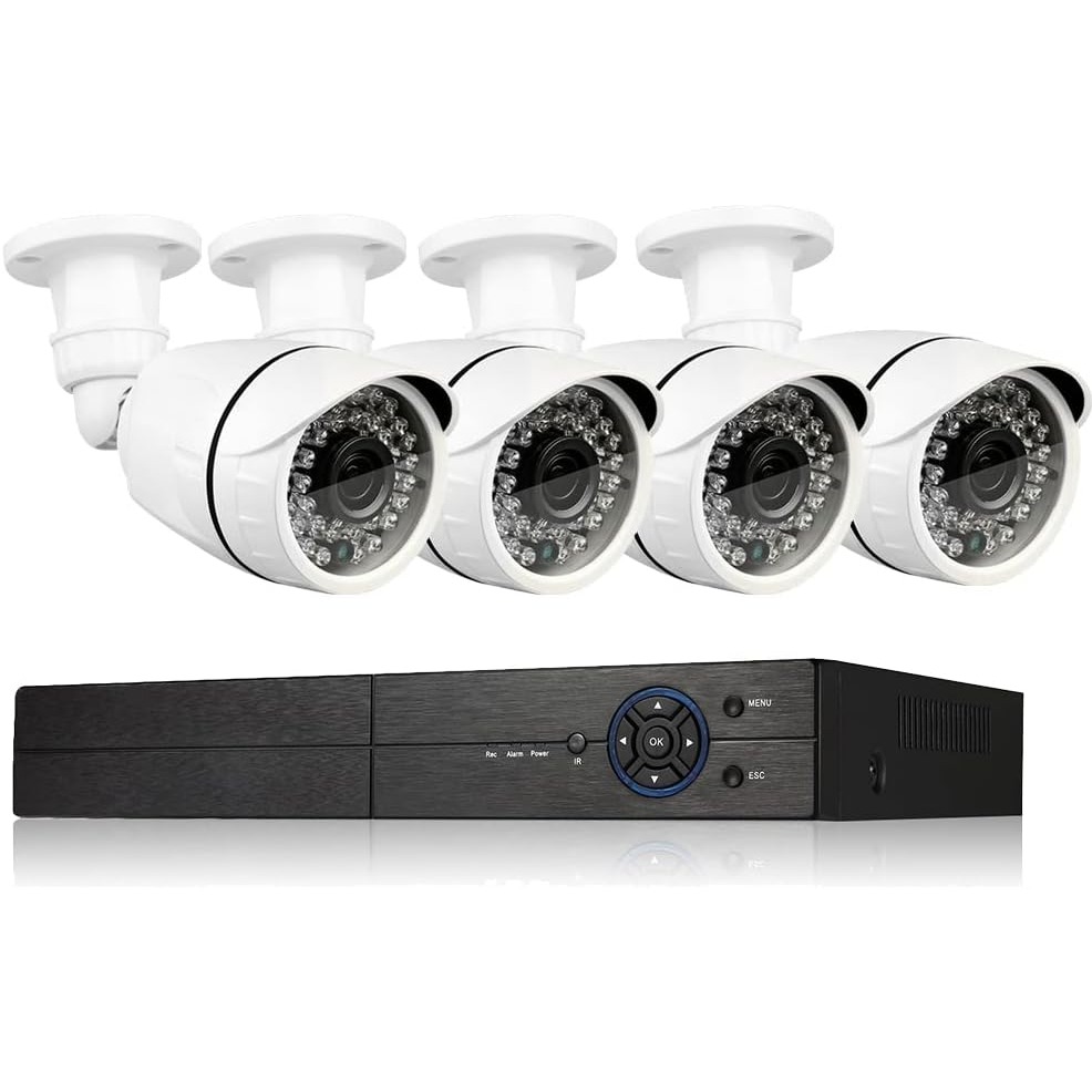 Hikvision Видеонаблюдение для магазина — 4 камеры (оптимум)